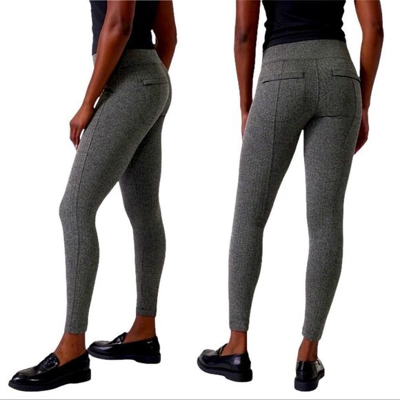 Athleta Delancey Herringbone Tight Abalone Grey XS - Picture 1 of 5